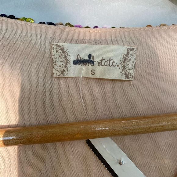 Altar’d state Georgine vertical rainbow sequin above knee dress NWT Size S festi - Picture 4 of 5